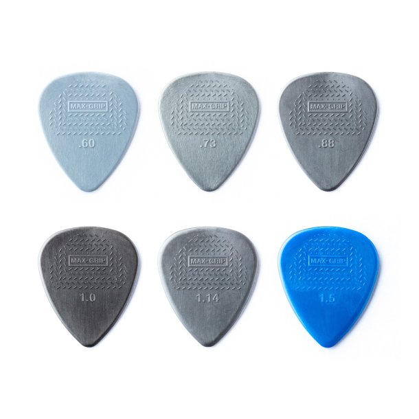 Dunlop PVP449 MAX-GRIP� NYLON STD PICK VARIETY PACK - 12 stk.